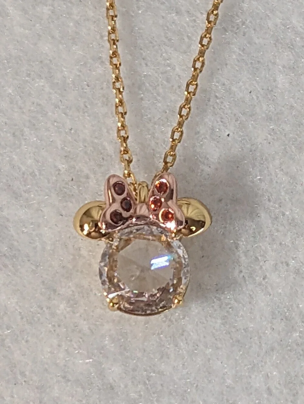 Kate Spade X Disney Minnie Mouse Pendant Necklace with Dust bag